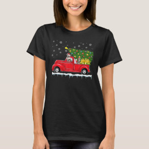 Camiseta Árbol de Navidad del Camión Rojo Schnauzer en mini