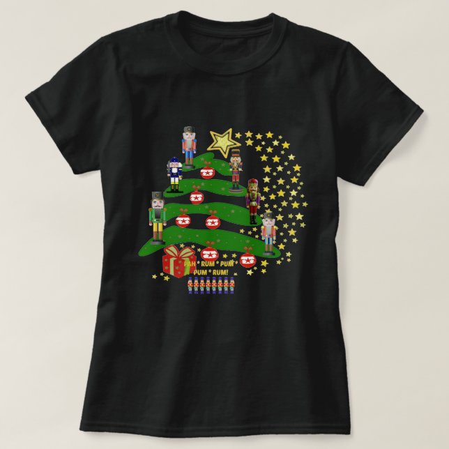 Camiseta Árbol de navidad del cascanueces (Diseño del anverso)