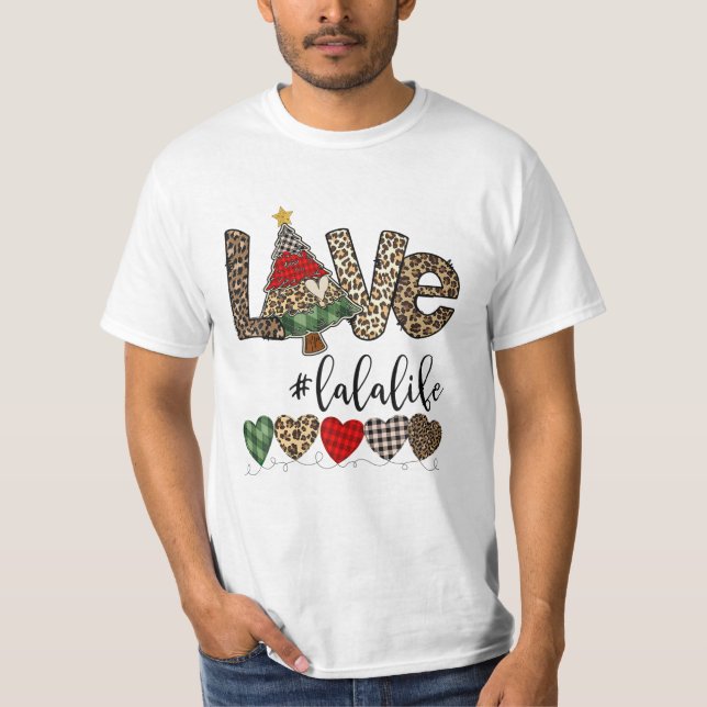 Camiseta Árbol de Navidad del Corazón de la Vida (Anverso)