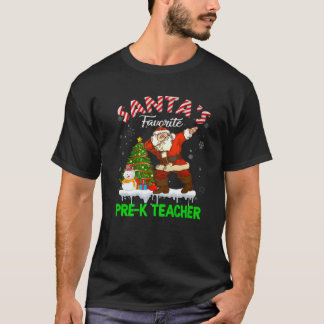 Camiseta Árbol de navidad del maestro favorito de Santa Cla