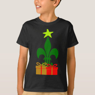 Camiseta Árbol de Navidad divertido de Luisiana Cajún Nueva