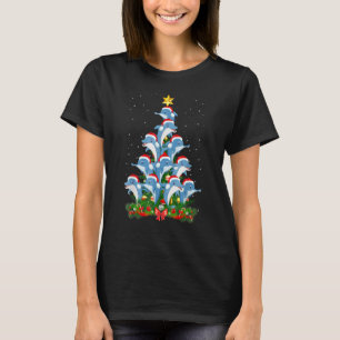 Camiseta Árbol de Navidad Dolphin Santa Hat