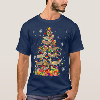 Camiseta Árbol de Navidad Dragon con barba Santa Christine 