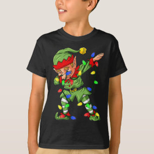 Camiseta Árbol de Navidad Elf Dabbing enciende niños Dab Xm