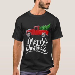 Camiseta Árbol de Navidad en Carro de Caballo Vintage Vacac