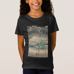 Camiseta Árbol de Navidad en el paisaje nevado