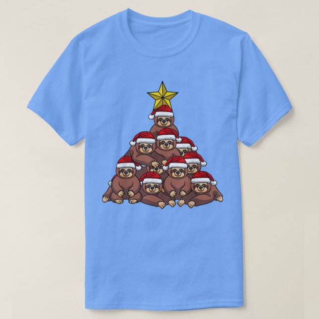 Camiseta Árbol de Navidad espumoso lindo árbol de Navidad a (Diseño del anverso)