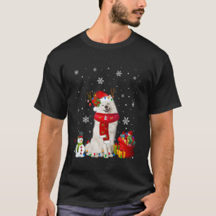 Camiseta Árbol de Navidad esquimal americano ilumina cachor