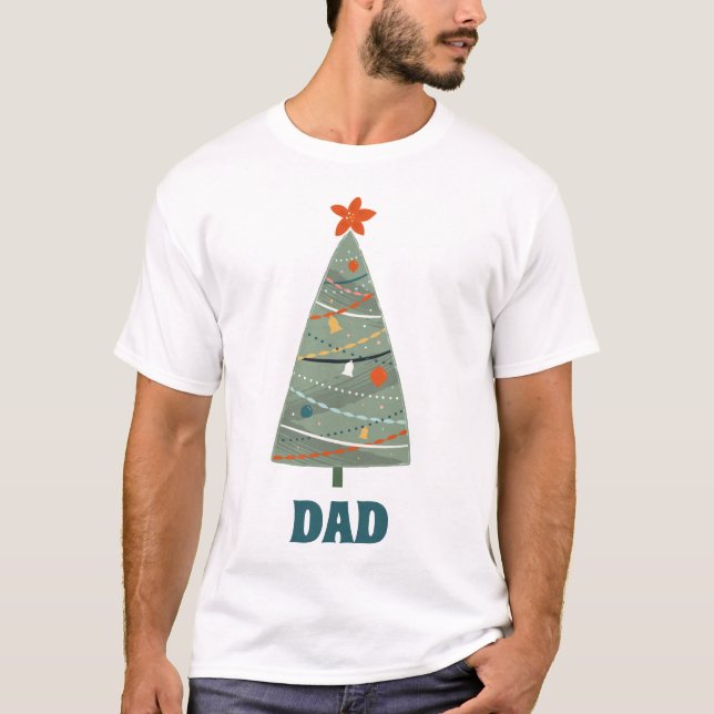 Camiseta Árbol de Navidad familiar (Anverso)