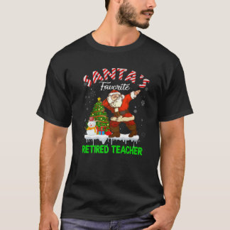 Camiseta Árbol de navidad favorito de profesor jubilado de 
