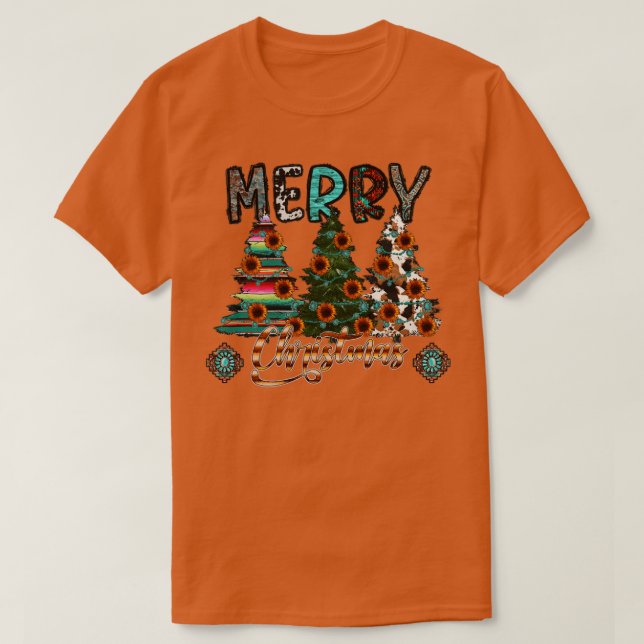 Camiseta Árbol de Navidad Feliz Navidad (Diseño del anverso)