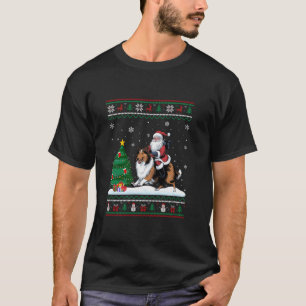 Camiseta Árbol de Navidad feo ilumina el arrecife de Santa