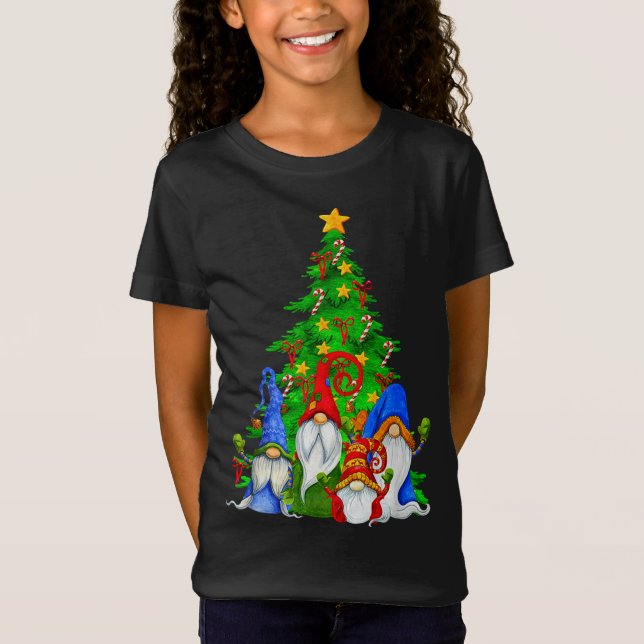 Camiseta Árbol de Navidad Gnomes, Navidades de Gnomes cubie (Anverso)