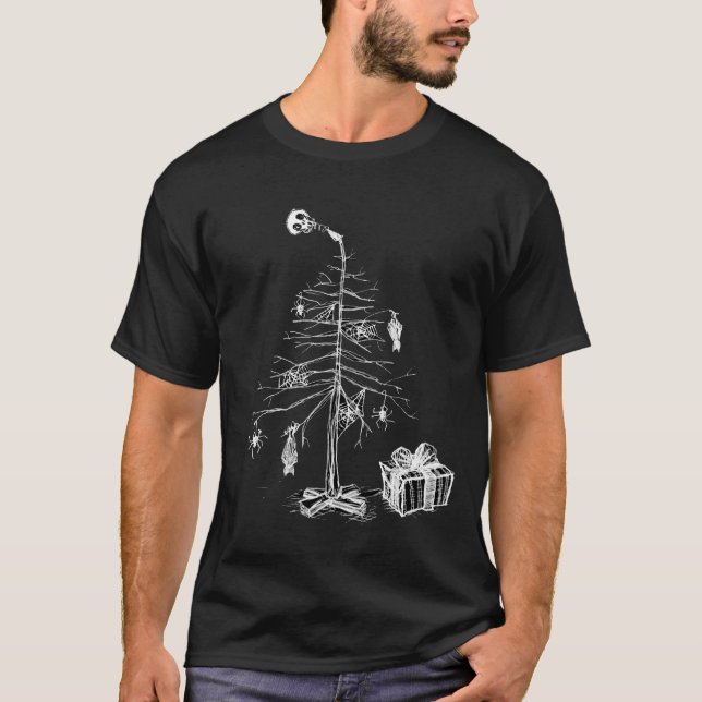 Camiseta Árbol de navidad gótico (Anverso)