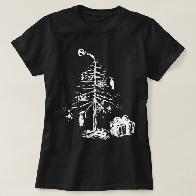 Camiseta Árbol de Navidad Gótico (Diseño del anverso)