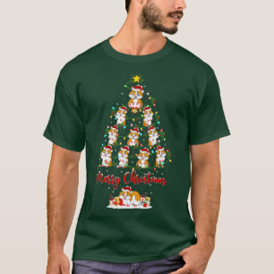 Camiseta Árbol de Navidad Hamster ilumina divertida Navidad