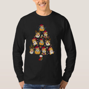 Camiseta Árbol de Navidad Hamster Led Hamster Nieve Chirtsm