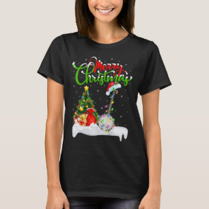 Camiseta Árbol de navidad ilumina a Navidades de banjo musi