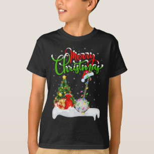 Camiseta Árbol de navidad ilumina a Navidades de banjo musi