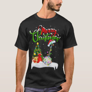 Camiseta Árbol de navidad ilumina a Navidades de banjo musi