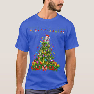 Camiseta Árbol de Navidad ilumina el regalo de perro Bulldo