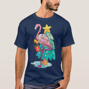 Camiseta Árbol de navidad ilumina la Navidad tropical del f