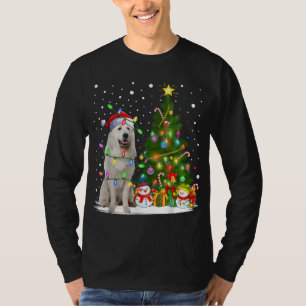 Camiseta Árbol de Navidad iluminado Santa Gran Pirineos Cri