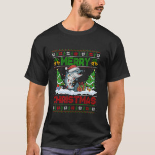 Camiseta Árbol de Navidad iluminando a Navidades de Salmón