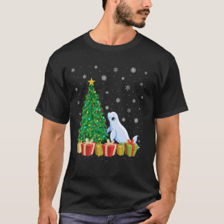 Camiseta Árbol de Navidad iluminando Santa Hat Beluga Balle