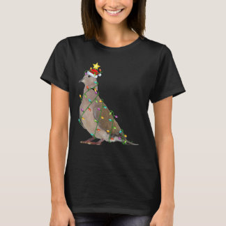 Camiseta Árbol de Navidad iluminando Santa Lucía Dove Bird