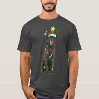Camiseta Árbol de navidad iluminante que coincide con el aj