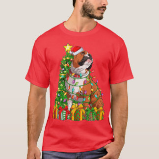 Camiseta Arbol de navidad iluminante que coincide con el Bu