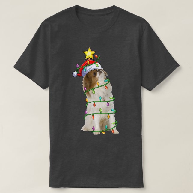 Camiseta Árbol de navidad iluminante que coincide con el ch (Diseño del anverso)