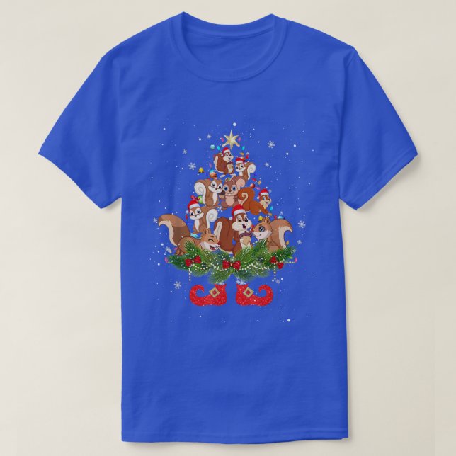 Camiseta Árbol de Navidad Kangaroos enciende Funny Santa Ha (Diseño del anverso)