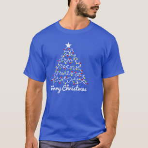 Camiseta Árbol de Navidad Luces Enredadas Hombres Mujeres F