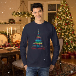 Camiseta Árbol de Navidad Música Equalizador