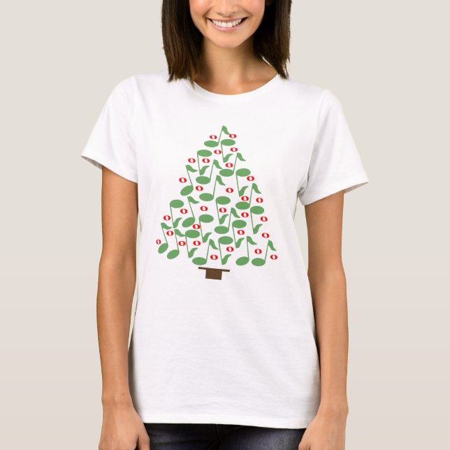 Camiseta Árbol de Navidad musical (Anverso)