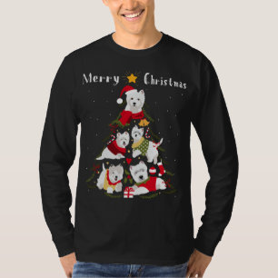 Camiseta Árbol de navidad occidental del territorio blanco 
