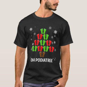 Camiseta Árbol de Navidad Oh Podiatree Comida Podiatrista