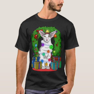 Camiseta Árbol de Navidad Oriental Shorthair Cat X-mas Sant