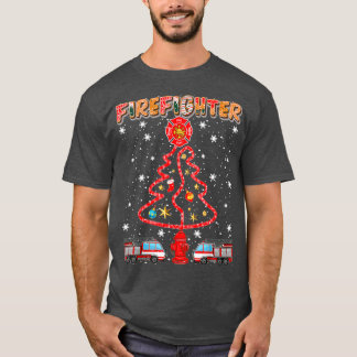 Camiseta Árbol de Navidad para bomberos