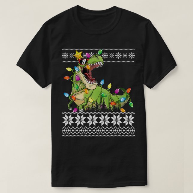Camiseta Árbol de navidad para niños niños divertidos y feo (Diseño del anverso)