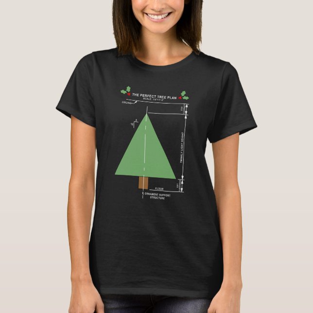 Camiseta Árbol de Navidad perfecto (Anverso)