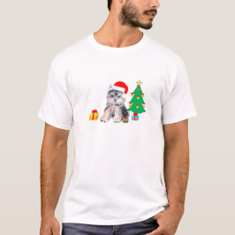 Camiseta Árbol de Navidad, perro cachorro de Yorkshire y re