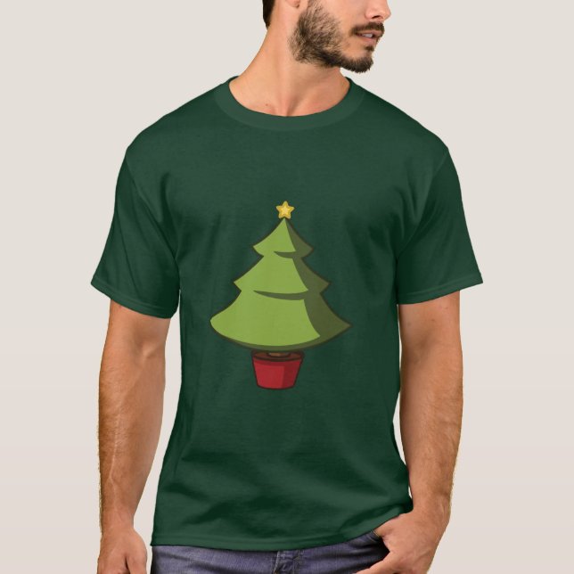 Camiseta Árbol de Navidad personalizado (Anverso)