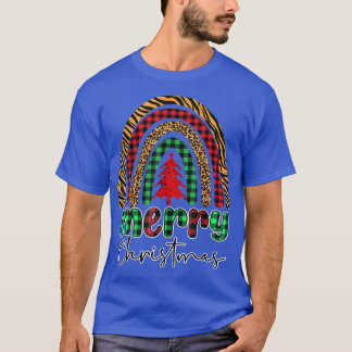 Camiseta Árbol de navidad pijama luce cristiano arcoiris