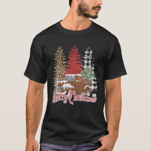Camiseta Árbol de Navidad Pinos de Navidad Merry Christmas 