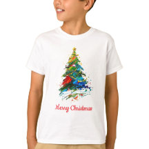 Árbol de Navidad Pintura al Óleo Personalizable Ni