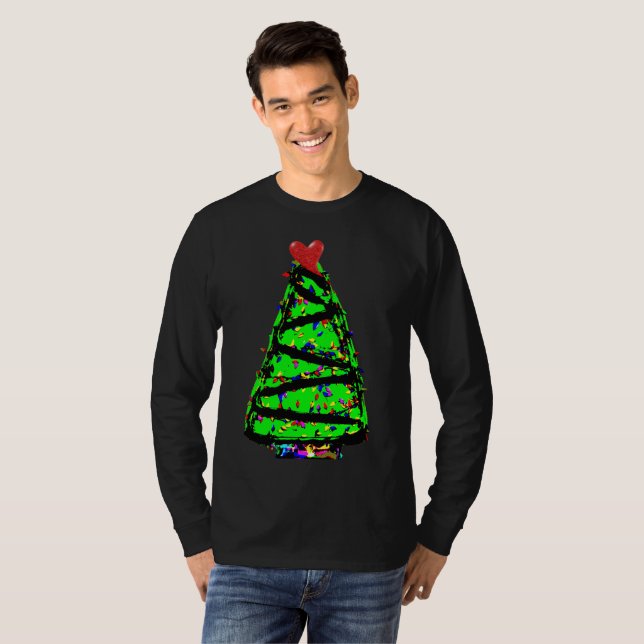 Camiseta Árbol de Navidad punk (Anverso completo)