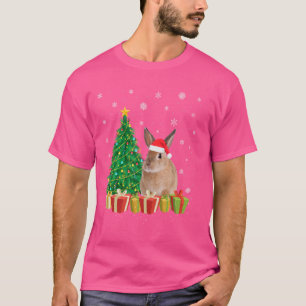 Camiseta Árbol de Navidad Quokka iluminando Santa Hat Quokk